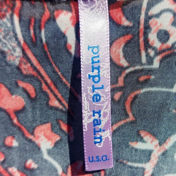 Purple Rain floral animal print casual dress - Picture 3 of 5